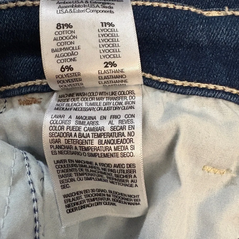 MOTHER The Hustler Ankle Fray in Home Movies Medium Blue Wash Size 27